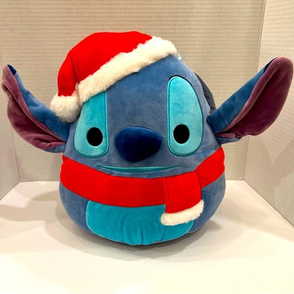 Squishmallows Other - Squishmallows Disney Holiday Christmas Stitch Wearing Santa Hat